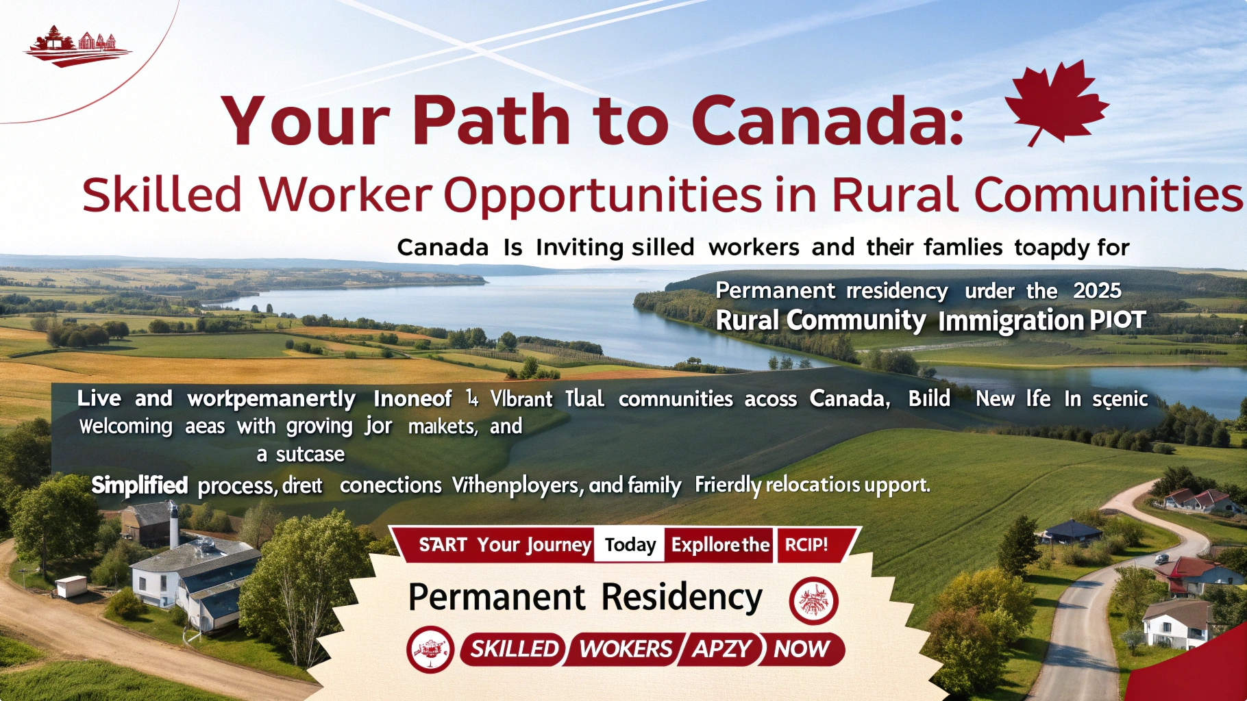 You are currently viewing 14 Canadian Rural Communities Inviting Foreign Workers for Permanent Residency in 2025