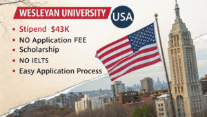 Read more about the article Apply to Wesleyan University — No Application Fee + Fully Funded Scholarship!
