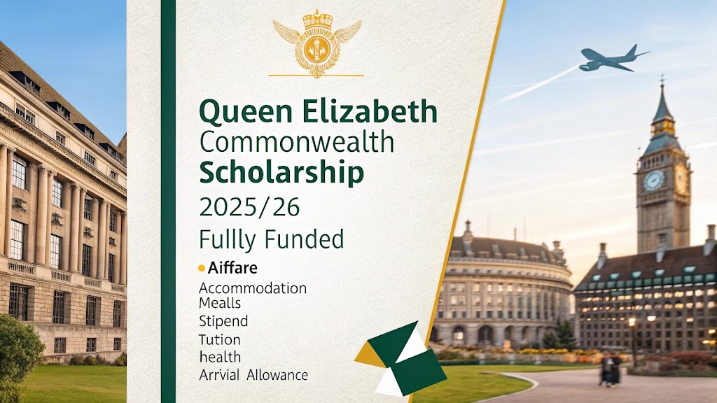 Read more about the article Queen Elizabeth Commonwealth Scholarship 2025/26 (Fully Funded)