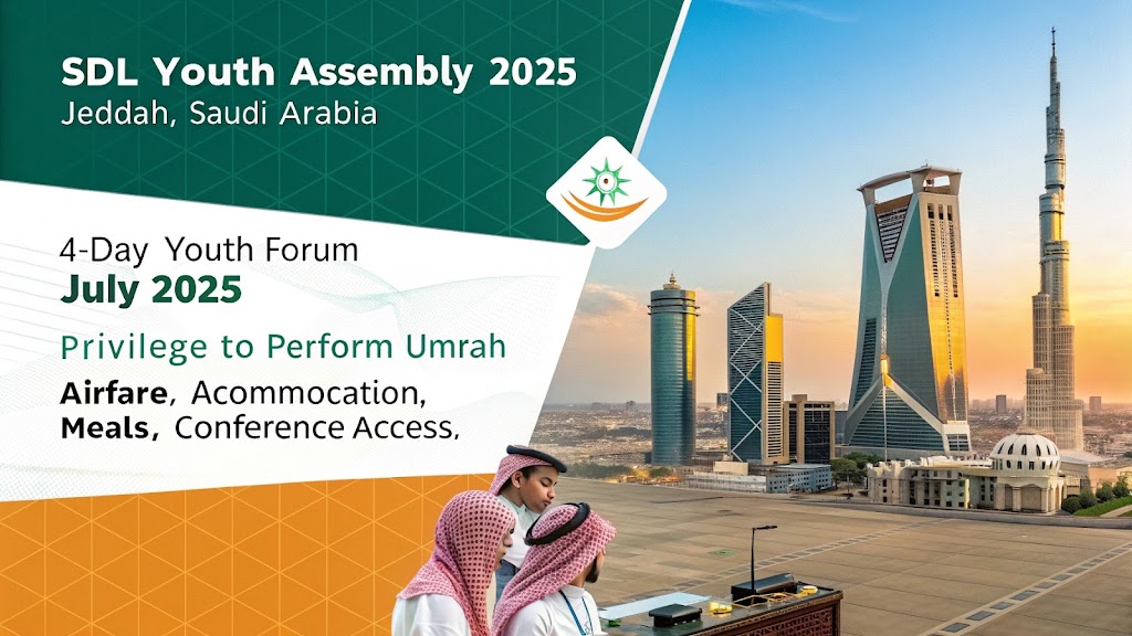 Read more about the article SDL Youth Assembly 2025 in Jeddah, Saudi Arabia (Fully Funded)