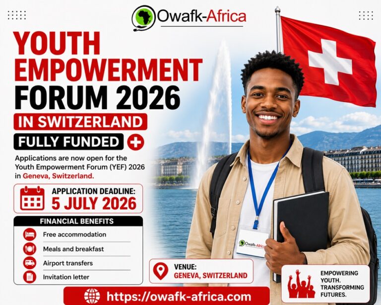 Youth Empowerment Forum 2026 in Switzerland (Fully Funded)