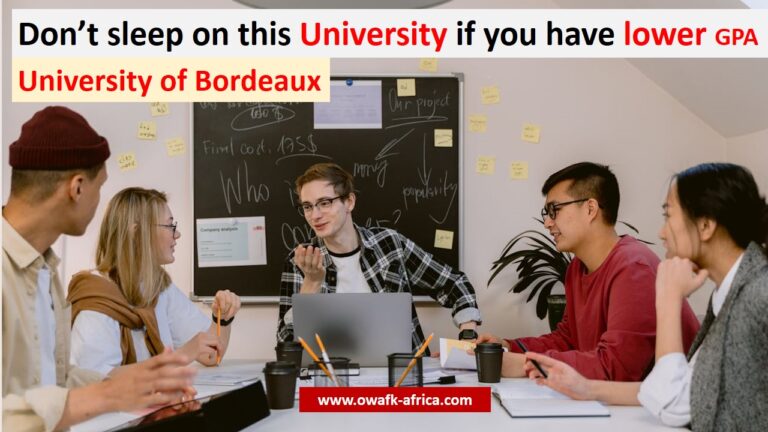 Admission Alert: University of Bordeaux, France 🇫🇷