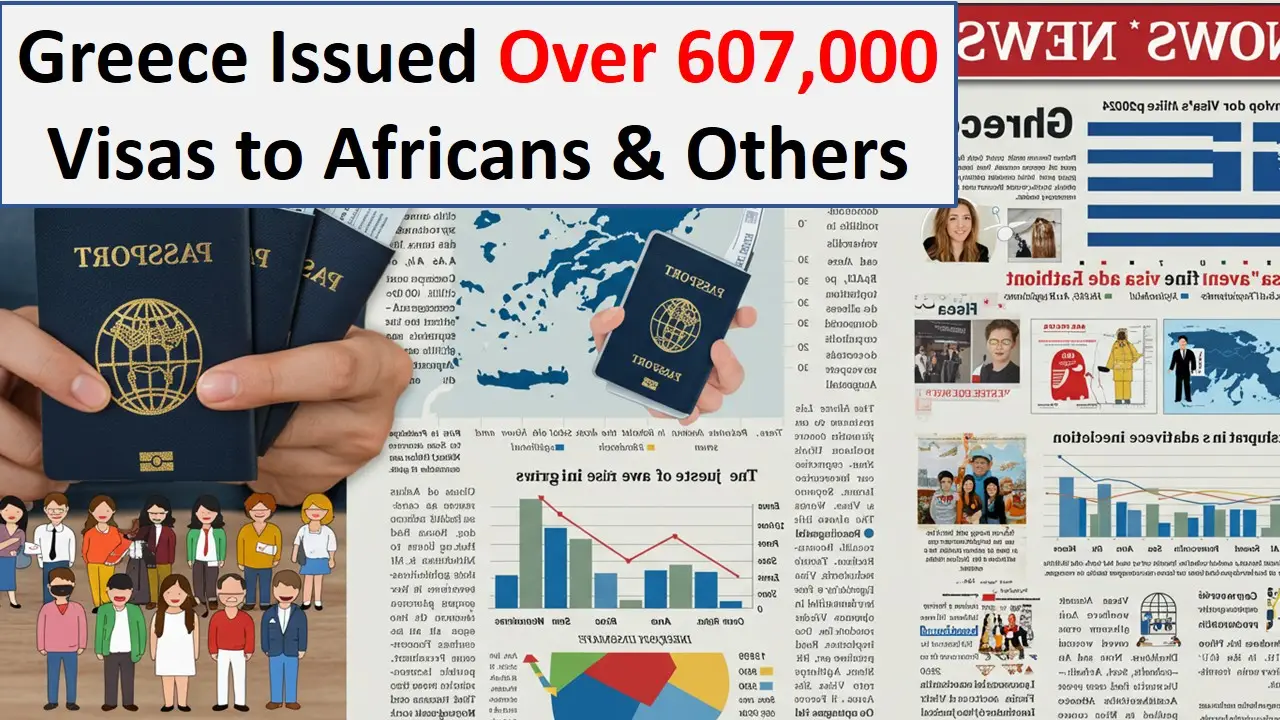 You are currently viewing Greece Issued Over 609,000 Visas to Africans & South Asian Nationals in 2024