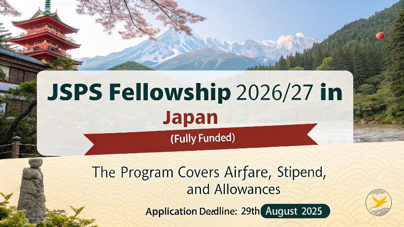 Read more about the article JSPS Fellowship 2026/27: Fully Funded Research Opportunity in Japan