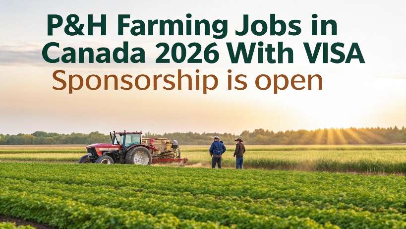 You are currently viewing P&H Farming Jobs in Canada 2026 With Visa Sponsorship is open