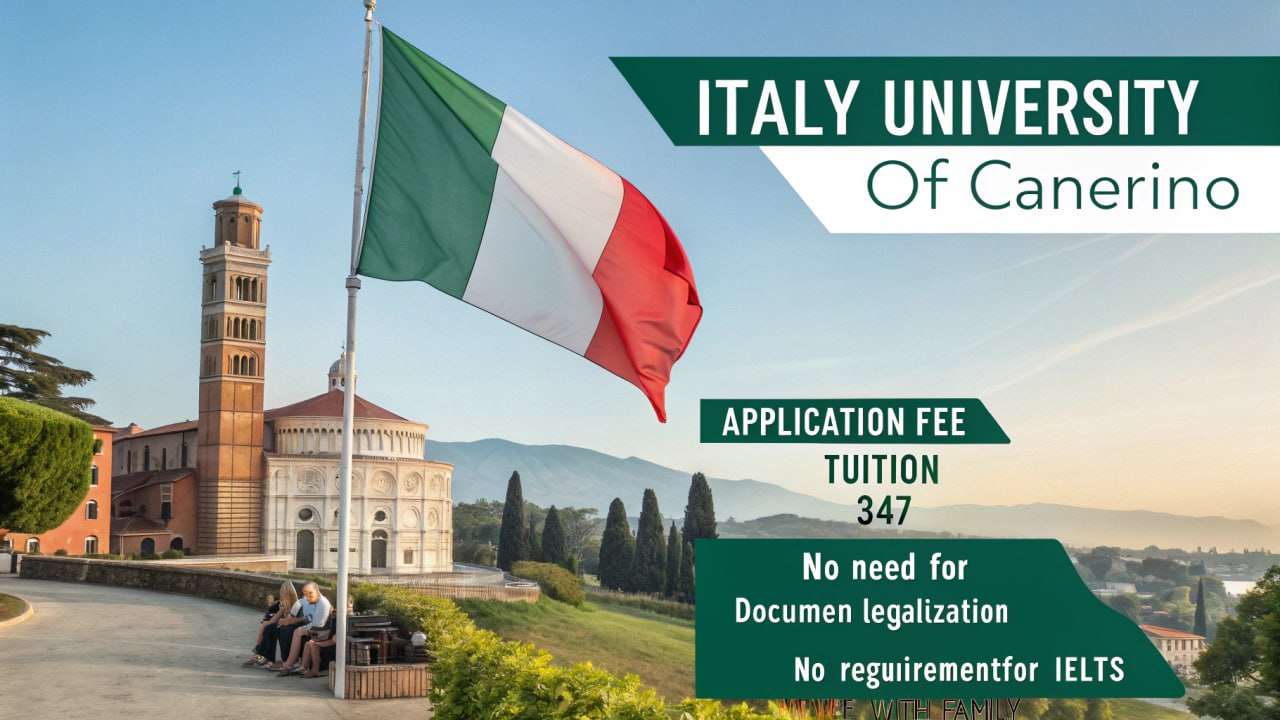 Read more about the article Study in Italy. No Application fee, No need for IELTS, University of Canerino