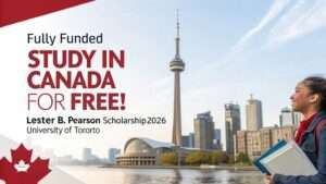 Read more about the article Study in Canada for Free! Apply for the Lester B. Pearson Scholarship 2026 at the University of Toronto (Fully Funded)
