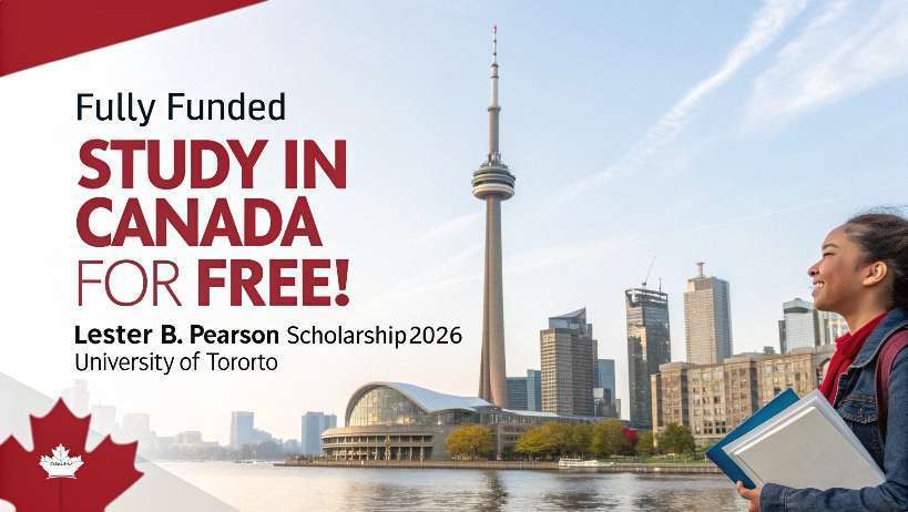 Read more about the article Study in Canada for Free! Apply for the Lester B. Pearson Scholarship 2026 at the University of Toronto (Fully Funded)
