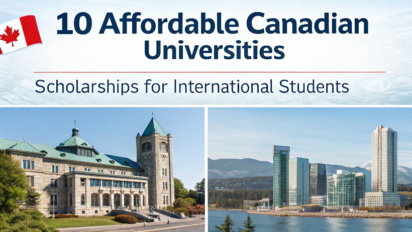 Read more about the article 10 Affordable Canadian Universities and Their Scholarships for International Students (2025/2026)