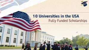 Read more about the article 10 Universities in the USA Offering Fully Funded Scholarships Without IELTS (2025–2026)
