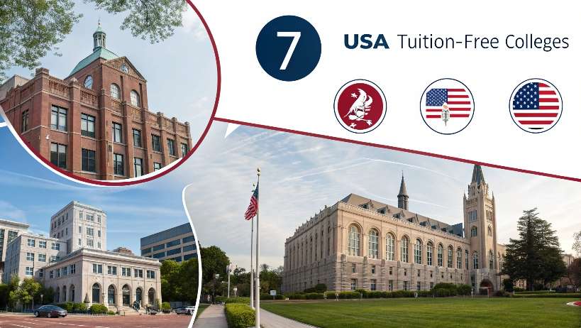 You are currently viewing 7 Tuition-Free Colleges in the USA You Should Know About (No IELTS for Some!)