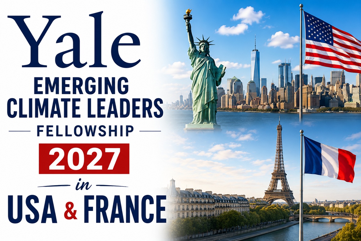 You are currently viewing Yale Emerging Climate Leaders Fellowship 2027 in USA & France (Fully Funded)