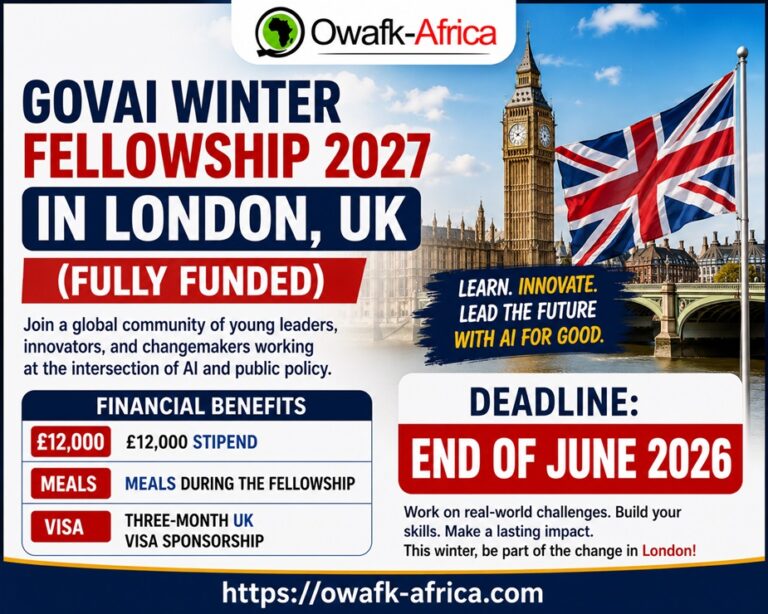 GovAI Winter Fellowship 2027 in London, UK (Fully Funded)
