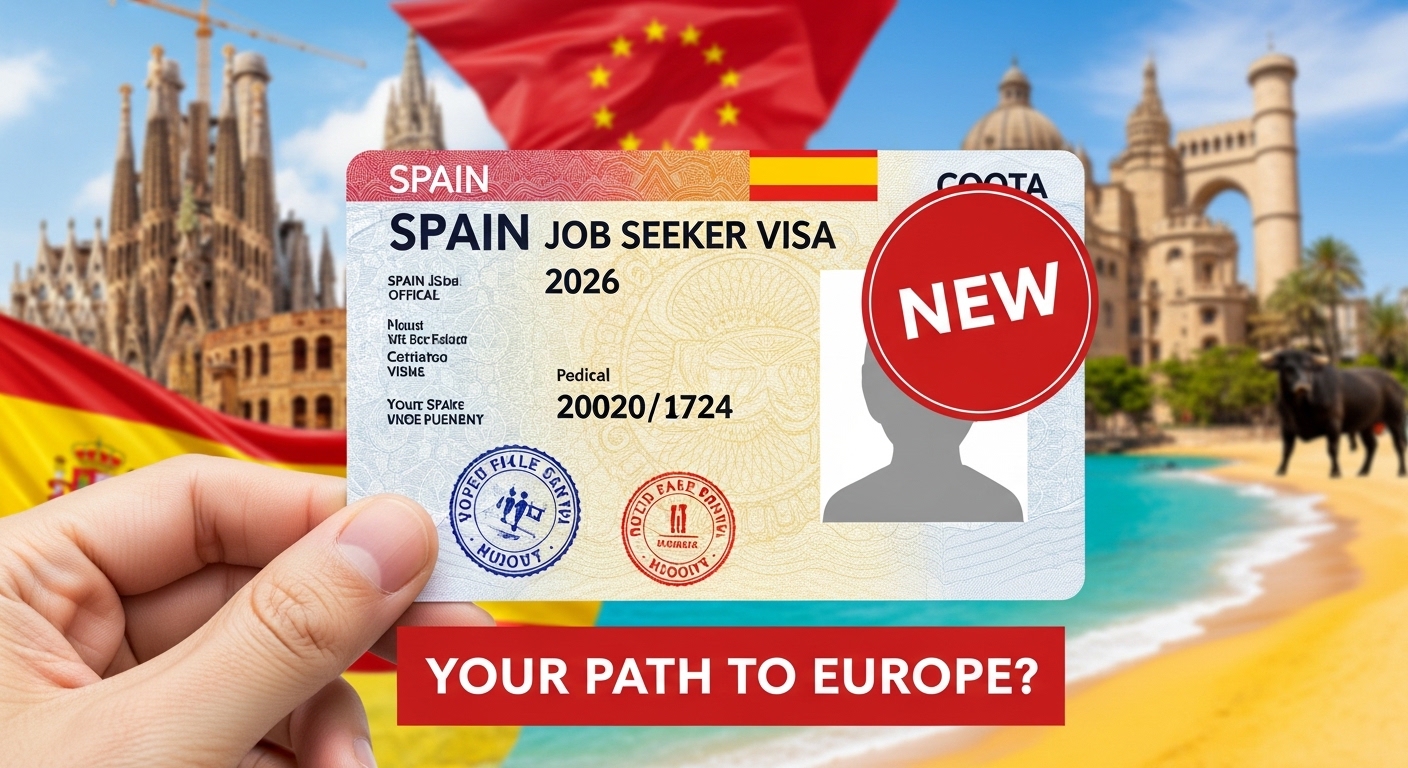 You are currently viewing Spain just announced a new job seekers visa ; you can go to Spain  without a job offer