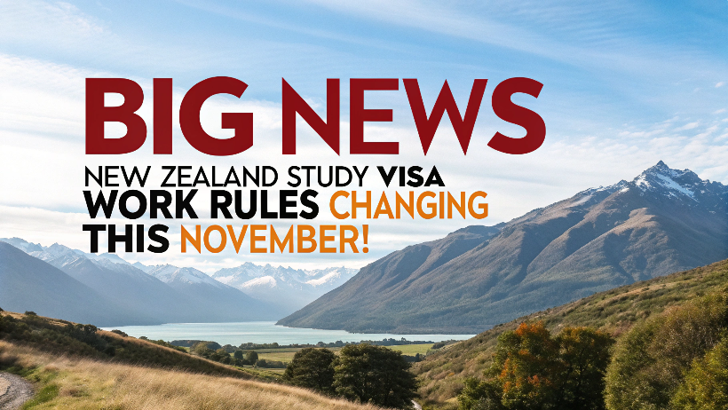 You are currently viewing New Zealand Study Visa Work Rules Changing This November