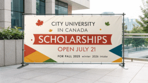 Read more about the article Big News! City University in Canada Scholarships Open July 21 for Fall 2025/Winter 2026 Intake