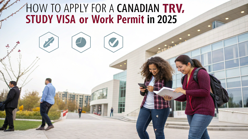 You are currently viewing How to Apply for a Canadian TRV, Study Visa, or Work Permit in 2025