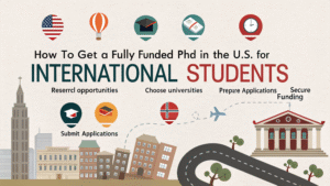 Read more about the article How to Get a Fully Funded PhD in the U.S. — A Step-by-Step Guide for International Students