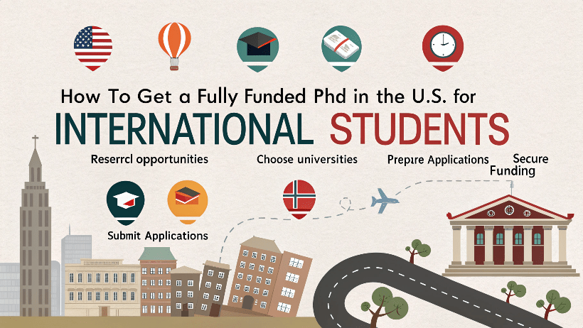 You are currently viewing How to Get a Fully Funded PhD in the U.S. — A Step-by-Step Guide for International Students