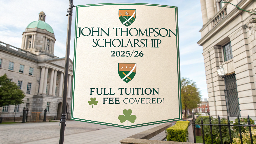 You are currently viewing John Thompson Scholarship 2025/26 in Ireland