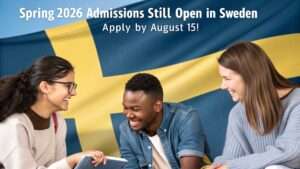 Read more about the article Spring 2026 Admissions Still Open in Sweden – Apply by August 15!