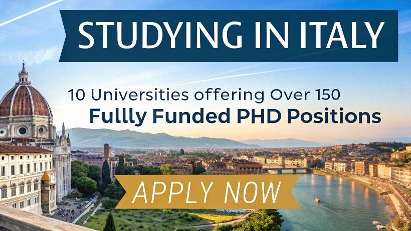 You are currently viewing Study in Italy: 10 Universities Offering 150+ Fully Funded PhD Positions — Apply Now!