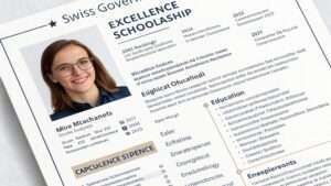 Read more about the article This is the CV that made her win the Swiss Government Excellence scholarship in 2021