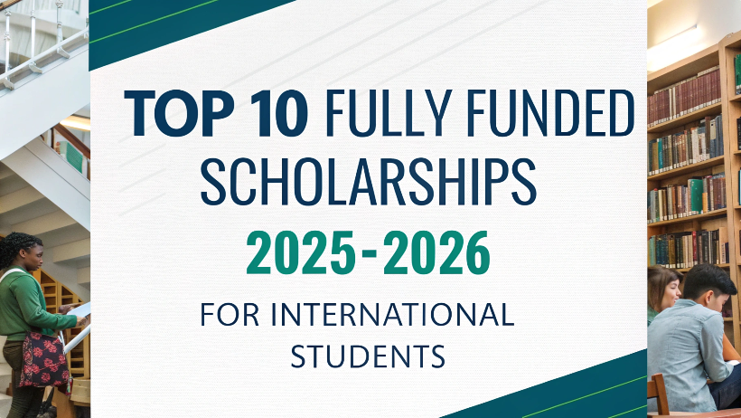 You are currently viewing Top 10 Fully Funded Scholarships 2025-2026 for International Students