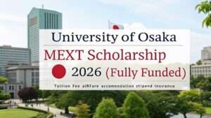 Read more about the article Study in Japan for Free! Osaka University MEXT Scholarship 2026 (Fully Funded)
