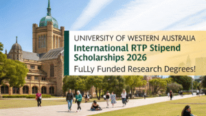 Read more about the article University of Western Australia International RTP Stipend Scholarships 2026