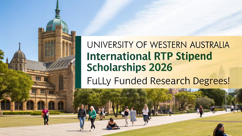You are currently viewing University of Western Australia International RTP Stipend Scholarships 2026