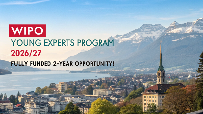 Read more about the article WIPO Young Experts Program 2026/27 in Switzerland — Fully Funded 2-Year Opportunity!