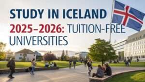 Read more about the article Study in Iceland 2025–2026: Tuition-Free Universities, Open Admissions & Work Opportunities