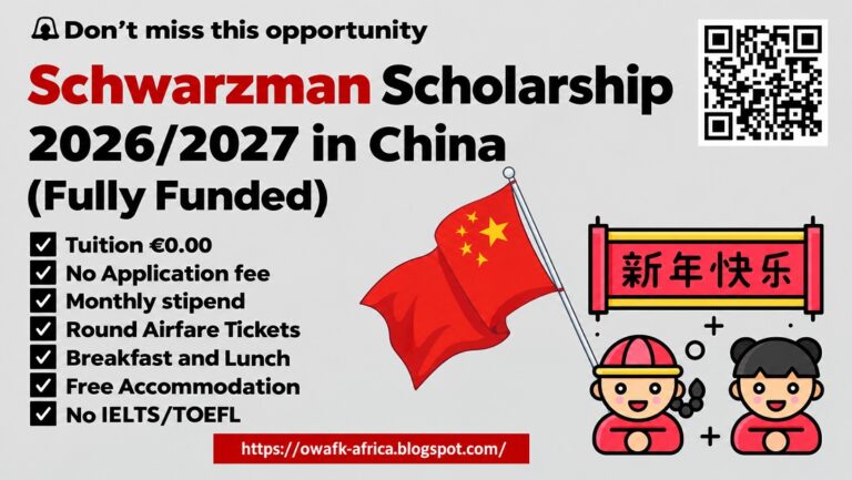 Schwarzman Scholars Program 2027/28 in China (Fully Funded)
