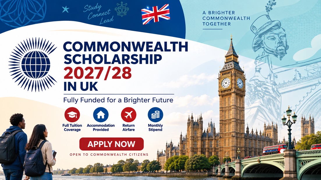 You are currently viewing Commonwealth Scholarship 2027/28 in UK – Fully Funded Master’s and PhD