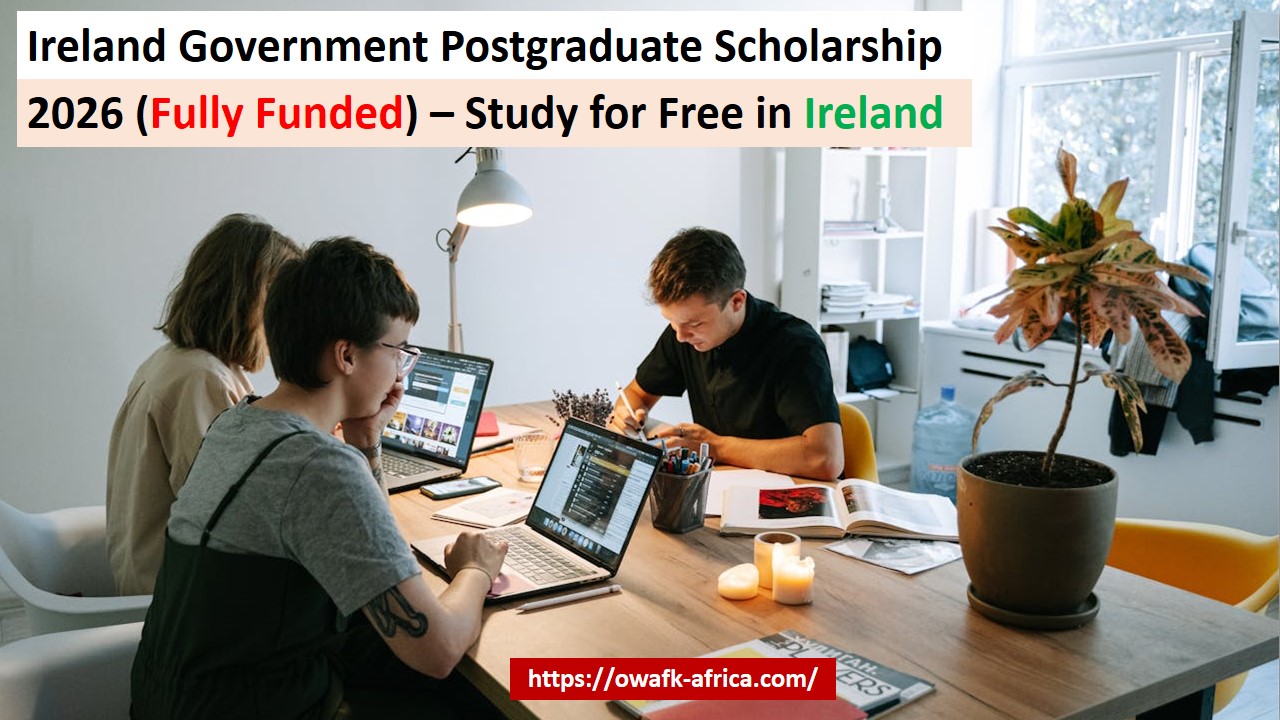 Read more about the article Ireland Government Postgraduate Scholarship 2026 (Fully Funded) – Study for Free in Ireland