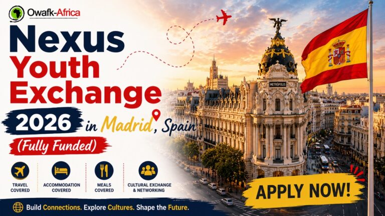 Nexus Youth Exchange 2026 in Madrid, Spain (Fully Funded)