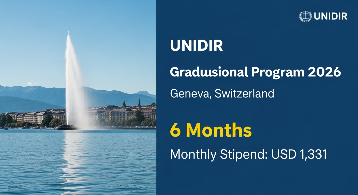 Read more about the article UNIDIR Graduate Professional Program 2026 in Geneva, Switzerland