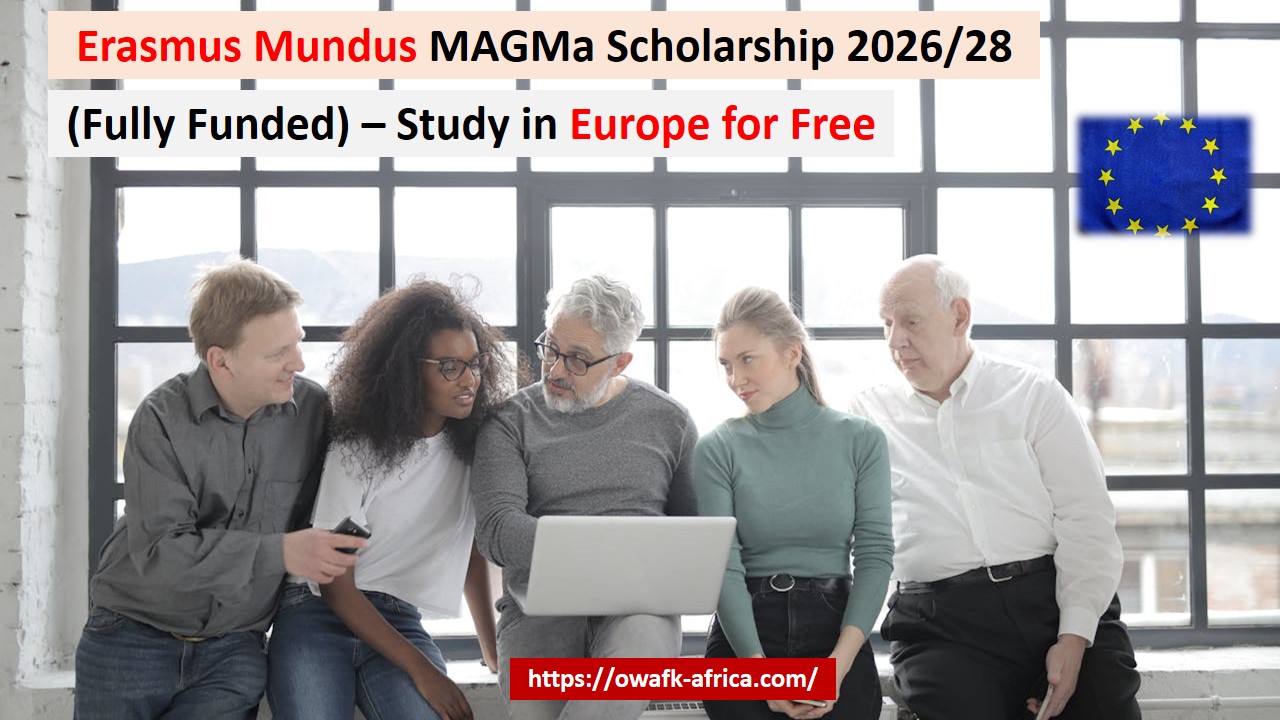 Read more about the article Erasmus Mundus MAGMa Scholarship 2026/28 (Fully Funded) – Study in Europe for Free