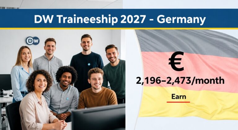 DW Traineeship 2028 in Germany — Earn €2,196 to