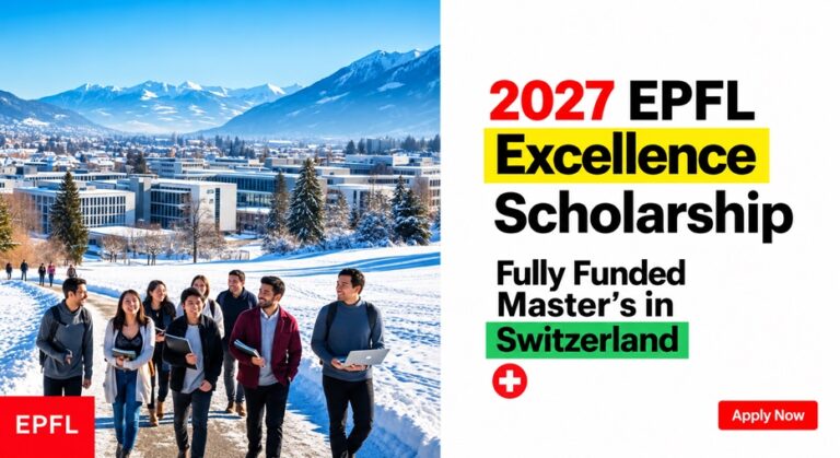 EPFL Excellence Scholarship in Switzerland | Fully Funded Master’s Program