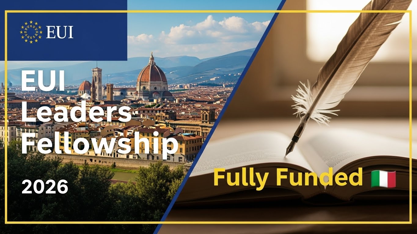 Read more about the article EUI Leaders Fellowship 2026 in Italy (Fully Funded) – Spend 5 to 10 Months in Florence