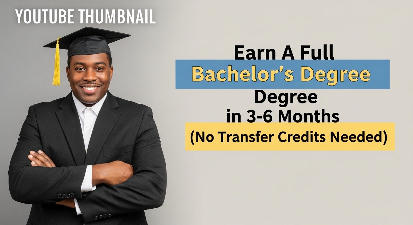 Read more about the article Earn a Full Bachelor’s Degree in 3–6 Months (No Transfer Credits Needed)
