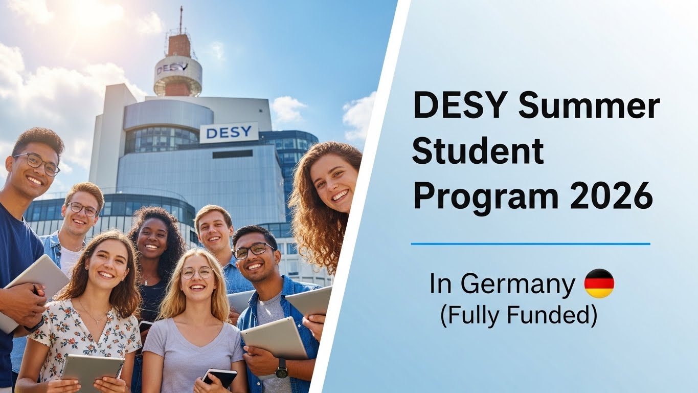 You are currently viewing DESY Summer Student Program 2026 in Germany (Fully Funded) – Research, Training & Paid Experience