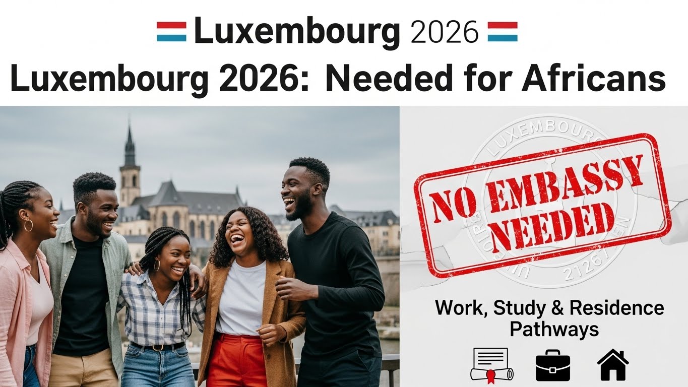 Read more about the article Luxembourg 2026: Direct Application Guide | No Embassy Needed for Africans | Work, Study & Residence Pathways