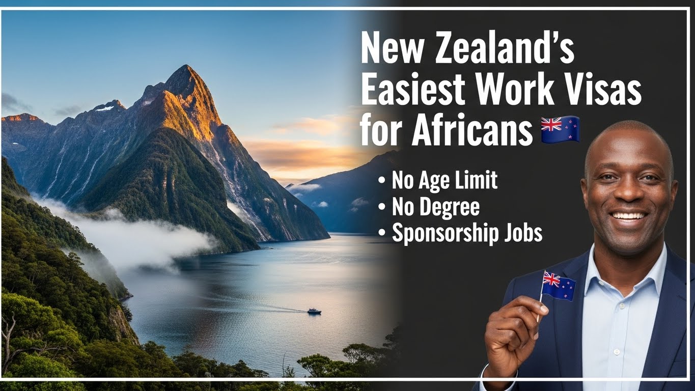 Read more about the article New Zealand’s Easiest Work Visas for Africans: No Age Limit Pathways
