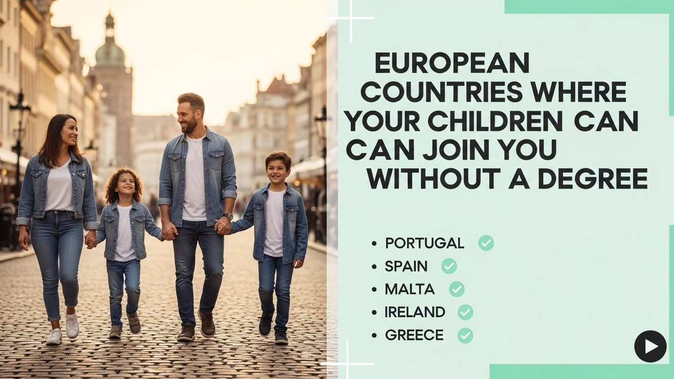 Read more about the article Family Move: European Countries Where Your Children Can Join You Without a Degree