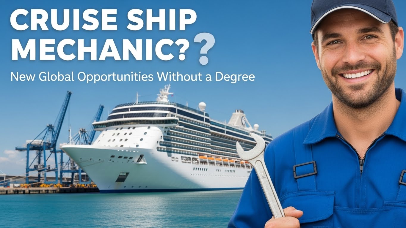 Read more about the article Cruise Ship Mechanic? New Global Opportunities Without a Degree (2026 Guide)
