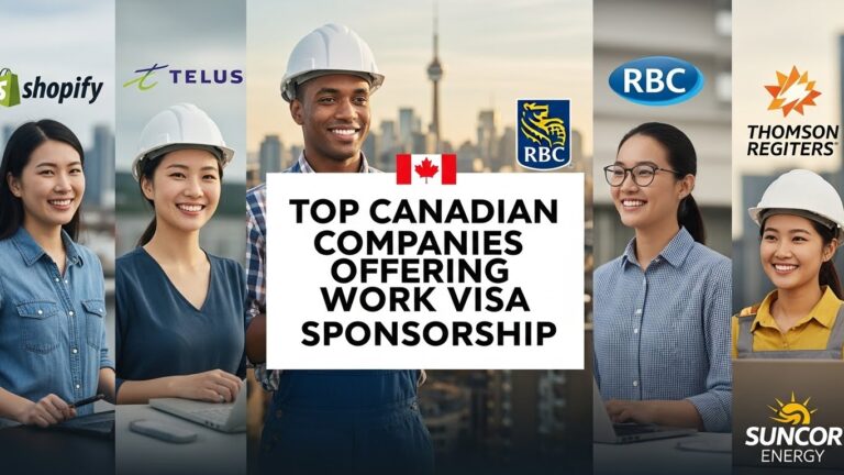 Companies And Agencies in Canada Offering Work Visa Sponsorship