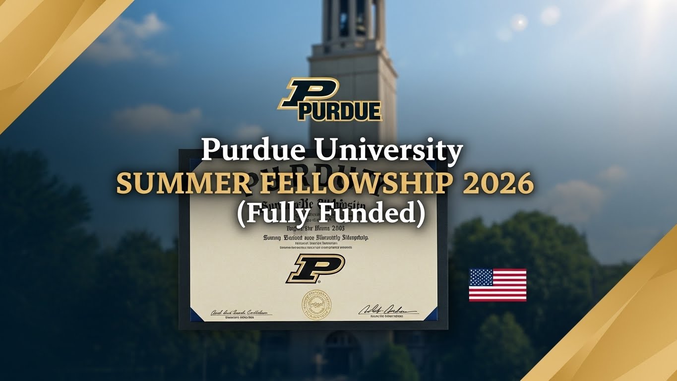 Read more about the article Purdue University Summer Fellowship 2026 (Fully Funded) – Study & Research in the USA 🇺🇸